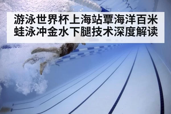 游泳世界杯上海站覃海洋百米蛙泳冲金水下腿技术深度解读